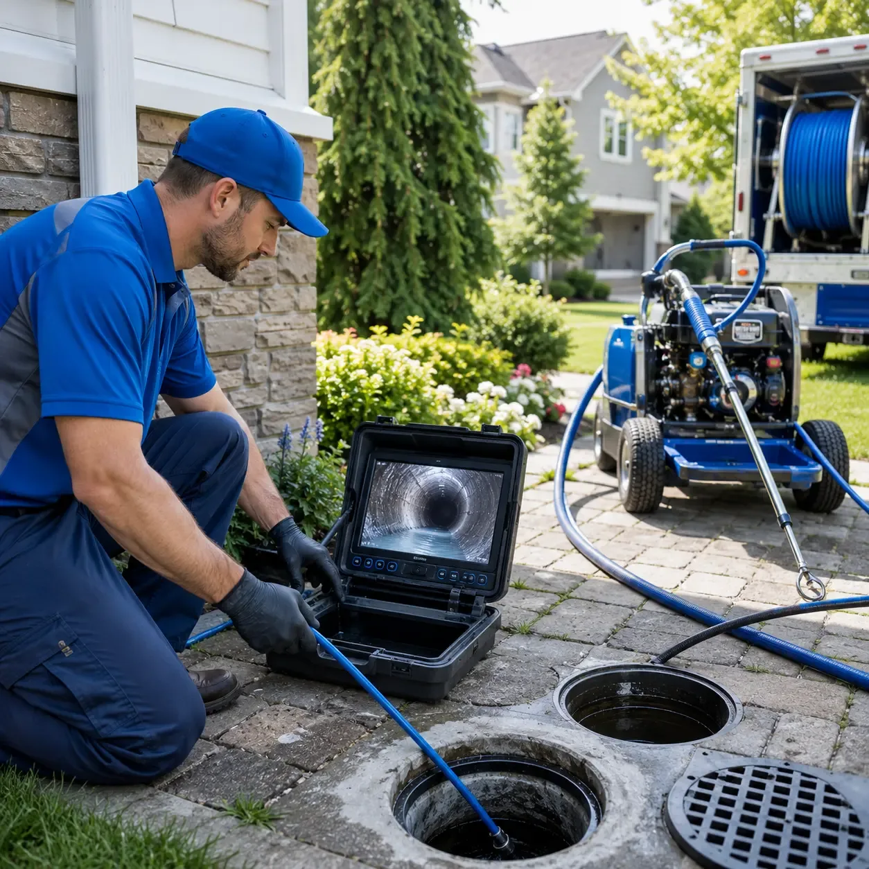 Outdoor drain cleaning professionals serving Naples, TX
